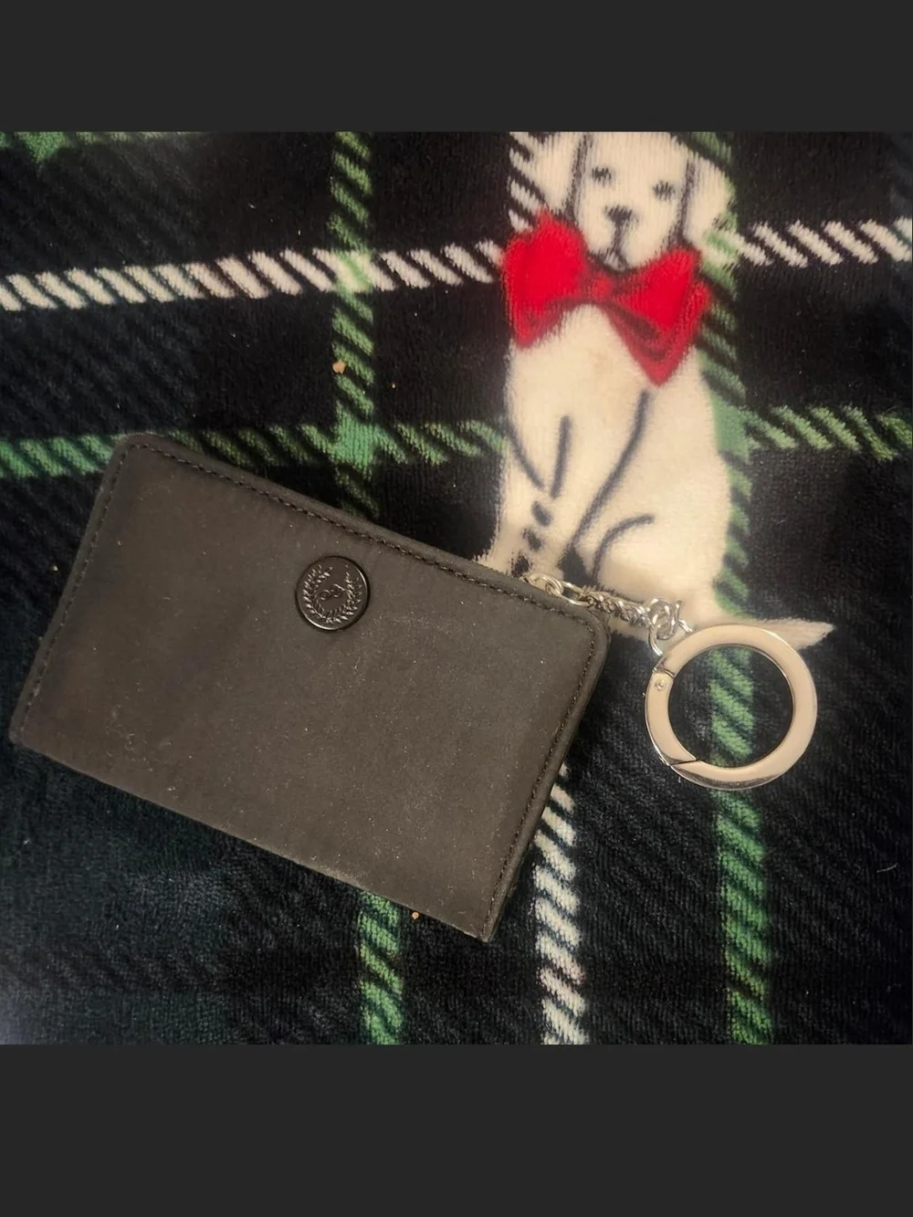 Victoria's Secret Black Card Holder Keyring